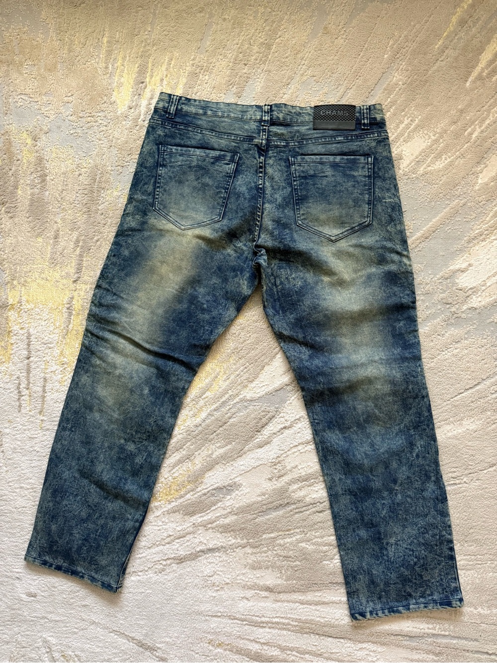 Champs Washed Indigo Slim Straight Men’s Jeans